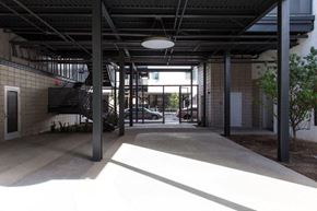 Mesa apartment for rent - an empty building with a lobby and a staircase