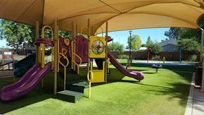 Phoenix apartment for rent - Rehoboth Place apartments in Phoenix, AZ playground and spash pad