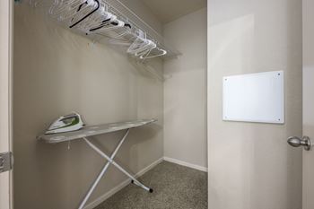 White ironing board