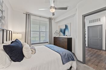 Ceiling fans in living and bedroom areas