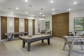 Richmond apartment for rent - Game room with foosball table, billiards, shuffleboard, flat screen TV