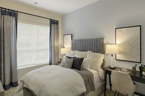 Richmond apartment for rent - Bedroom with window; carpet