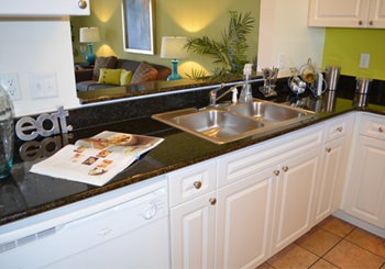 Granite countertops in select homes