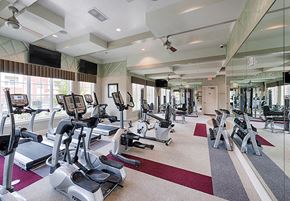 Raleigh apartment for rent - Fitness center with cardio equipment; flat screen TV