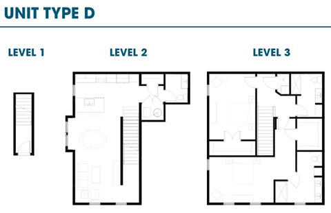 Floor plan for 2 beds, 2.5 baths, 1430 sqft