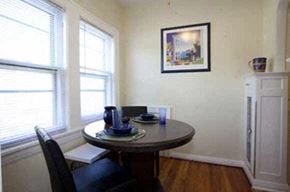 Lakewood apartment for rent - a small dining room with a table and chairs