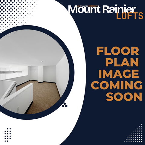 Floor plan for 1 bed, 1 bath, 875 sqft