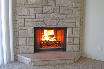 This is the fireplace