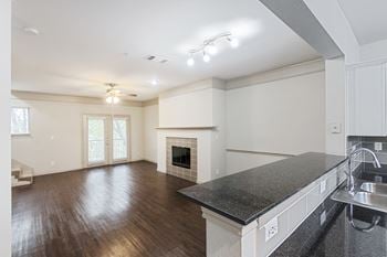 Living room with kitchen