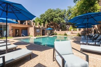 Poolside lounge chairs