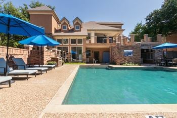 Pool with relaxing chairs