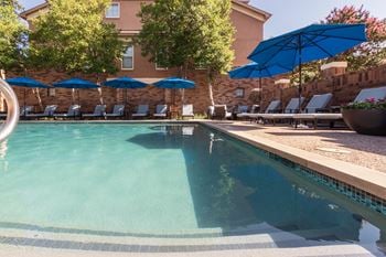 Pool with cabana