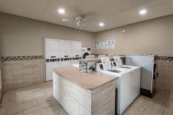 Modern laundry area