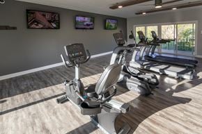 Cincinnati apartment for rent - This is a photo of the fitness center at College Woods Apartments in the North College Hill neighborhood of Cincinnati, OH.