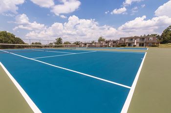 Lighted tennis court