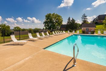 Two sparkling swimming pools