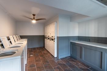Bright laundry room