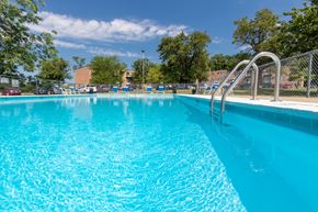 Cincinnati apartment for rent - This is a photo of the pool area at Lisa Ridge Apartments in the Westwood neighborhood of Cincinnati, Ohio.