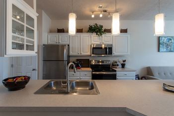 Designer cabinetry with glass curios