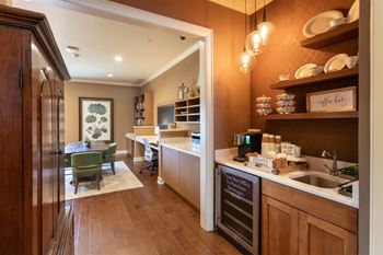 24-Hour executive business center with gourmet coffee service