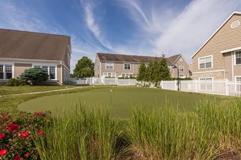 9-Hole putting green and shuffle board