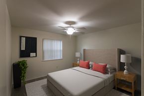 Dallas apartment for rent - Bedroom ceiling light at Preston Park Apartments, Dallas, TX, 75240