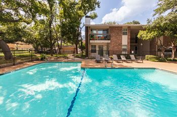Swimming pool area with sundeck and patio