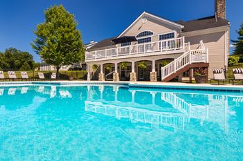 Sparkling swimming pool