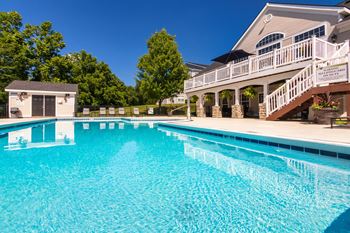Sparkling swimming pool