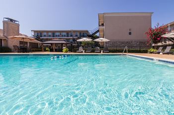 Sparkling swimming pool