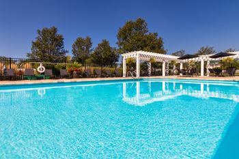 Sparkling swimming pool