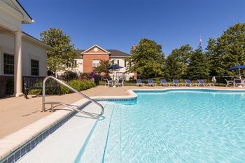 Sparkling swimming pool