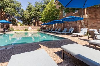 Relaxing pool area