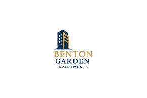 Philadelphia apartment for rent - The image is a logo for Benton Garden Apartments.