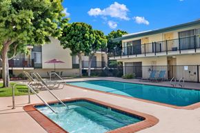 Torrance apartment for rent - the swimming pool at our apartments at Casa De Oro Apartments, Torrance, CA
