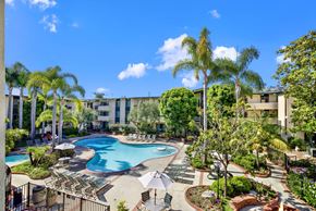 Torrance apartment for rent - a view of the pool at residence inn clearwater at Willow Tree Apartments, Torrance, CA
