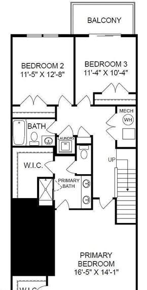 Raleigh townhouse for rent - Schematic