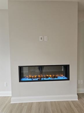 Raleigh townhouse for rent - Fireplace