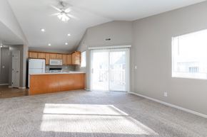 Polk City apartment for rent - Vacant Living Area at Saylorville Lakeside, Polk City