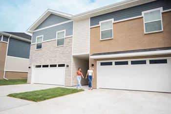 Two-car attached garage in select townhomes