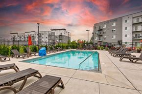 Ankeny apartment for rent - Twilight Pool at Lake Shore Apartments, Ankeny, IA