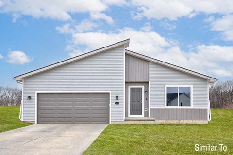 Floor plan for 3 beds, 2 baths, 1264 sqft