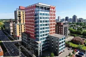 Waterloo apartment for rent - the building is located in the center of the city