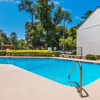 Sparkling pool with sundeck