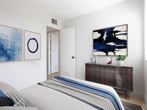 Cape Canaveral apartment for rent - a bedroom with a bed and a dresser