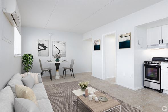 Merritt Island apartment for rent - a living room with a couch and a table