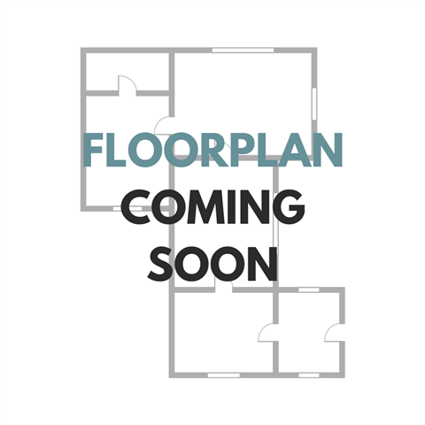 Floor plan for studio, 1 bath, 500 sqft