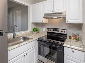 Milton apartment for rent - a kitchen with a stove and a sink