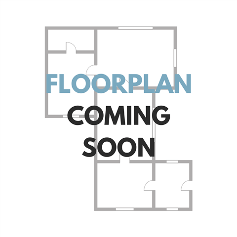 Floor plan for 1 bed, 1 bath, 675 sqft