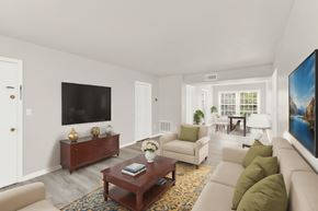 Verona apartment for rent - a living room with a couch and a coffee table